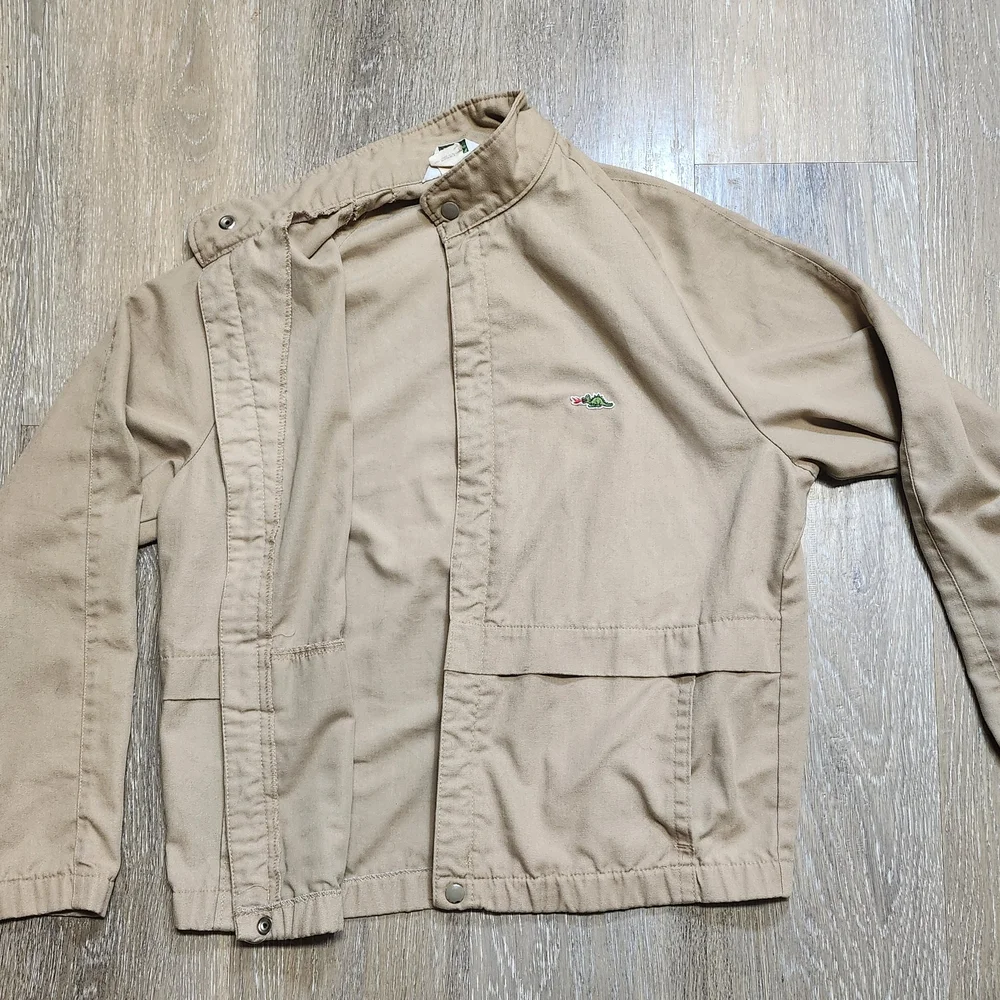 Lacoste Men's Beige Jacket Vintage 80s Made In Canada Rare - Picture 5 of 8